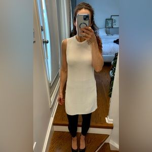Aritzia Wilfred white knit tunic